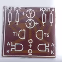فیبر مدار چاپی کیت چشمک زن 2 لامپی بسته 10 عددی