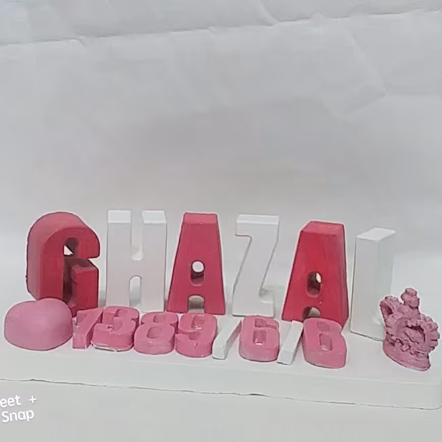 استند اسم کودک،اسم زوج وگیفت هاو مکعب هاو....به سلیقه مشتری 