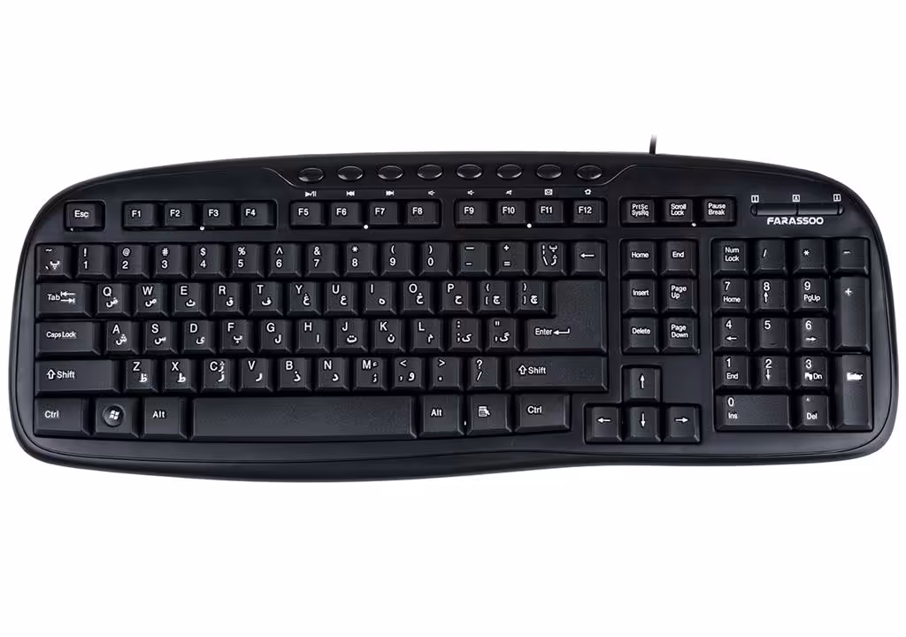 کیبورد باسیم FARASSOO مدل FCR-6990 - فروشگاه اینترنتی طیف سنتر