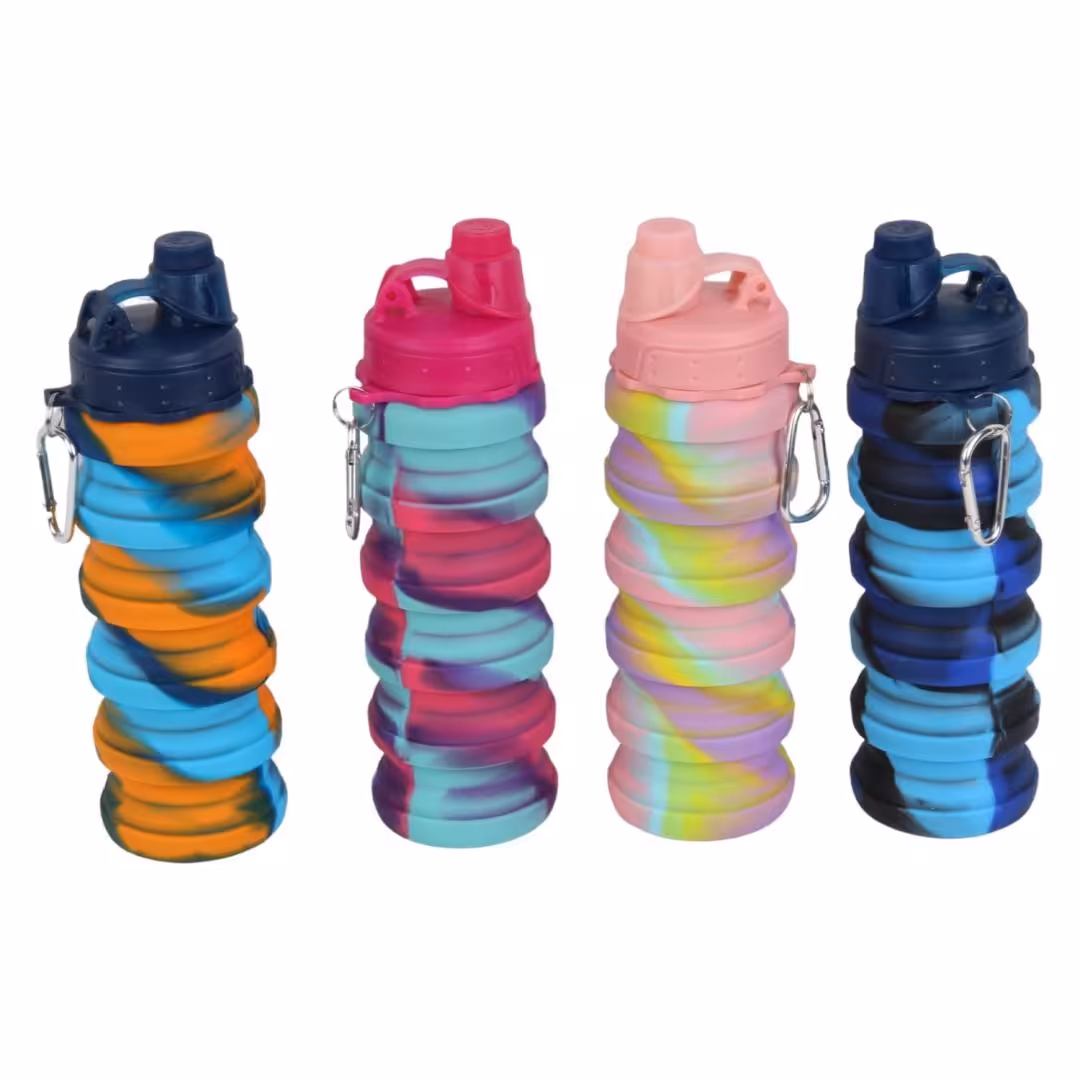 قمقمه تاشو مدل سیلیکونی New04 گنجایش 0.5 لیتر