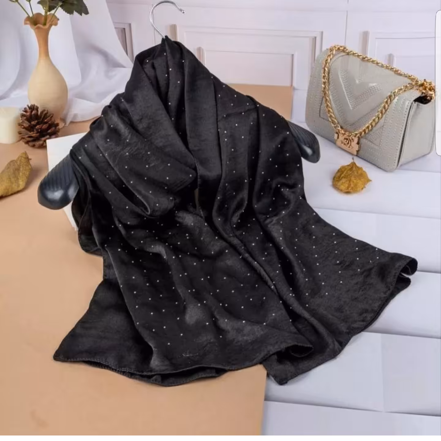 شال واکسی نگینی پیرامید مجلسی