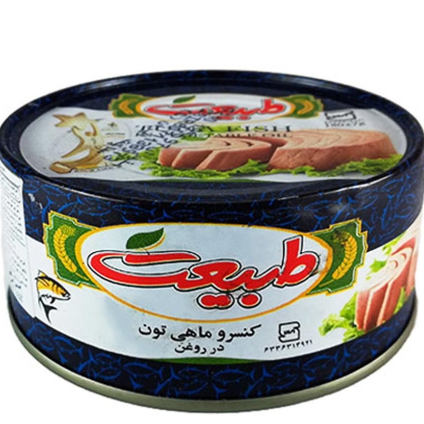 تن ماهی طبیعت 180 گرمی در روغن 