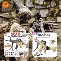 اسلحه شارژی مدل SCAR آیتم 1806 سایز بزرگ تیر ژله ای.ارسال رایگان
