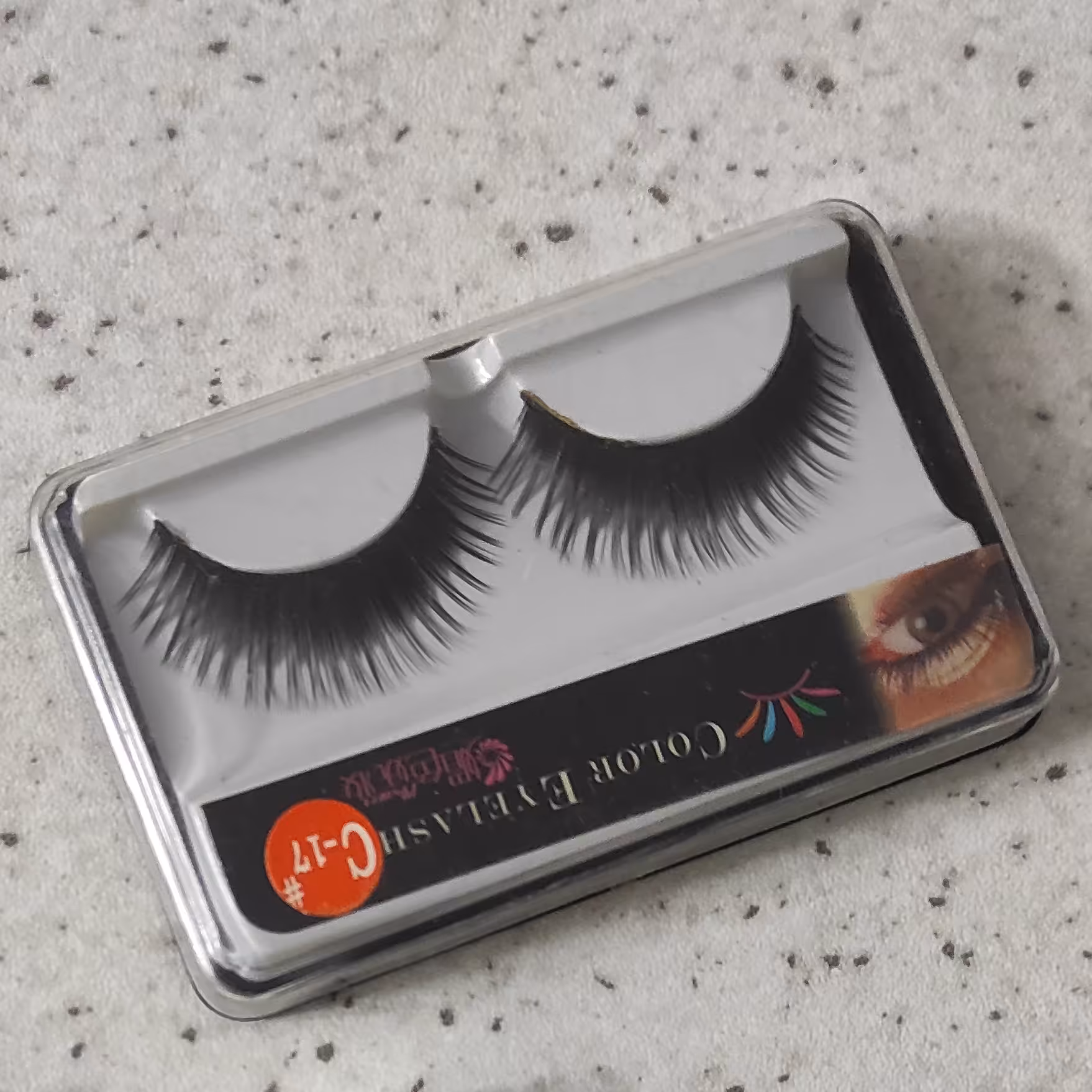 مژه مصنوعی  Color eyelash c_17 ،حجم دهی عالی ،مشکی تیره ،بسیارزیباوطبیعی