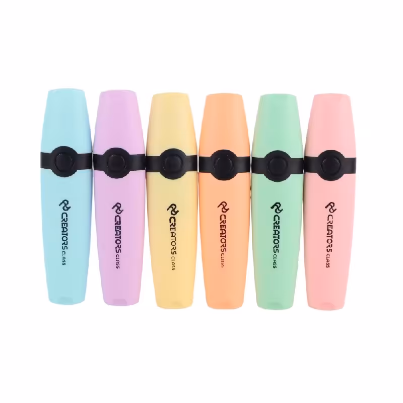 ماژیک هایلایتر پاستلی 6 رنگ کریتورز کلاس مدل HLP-6