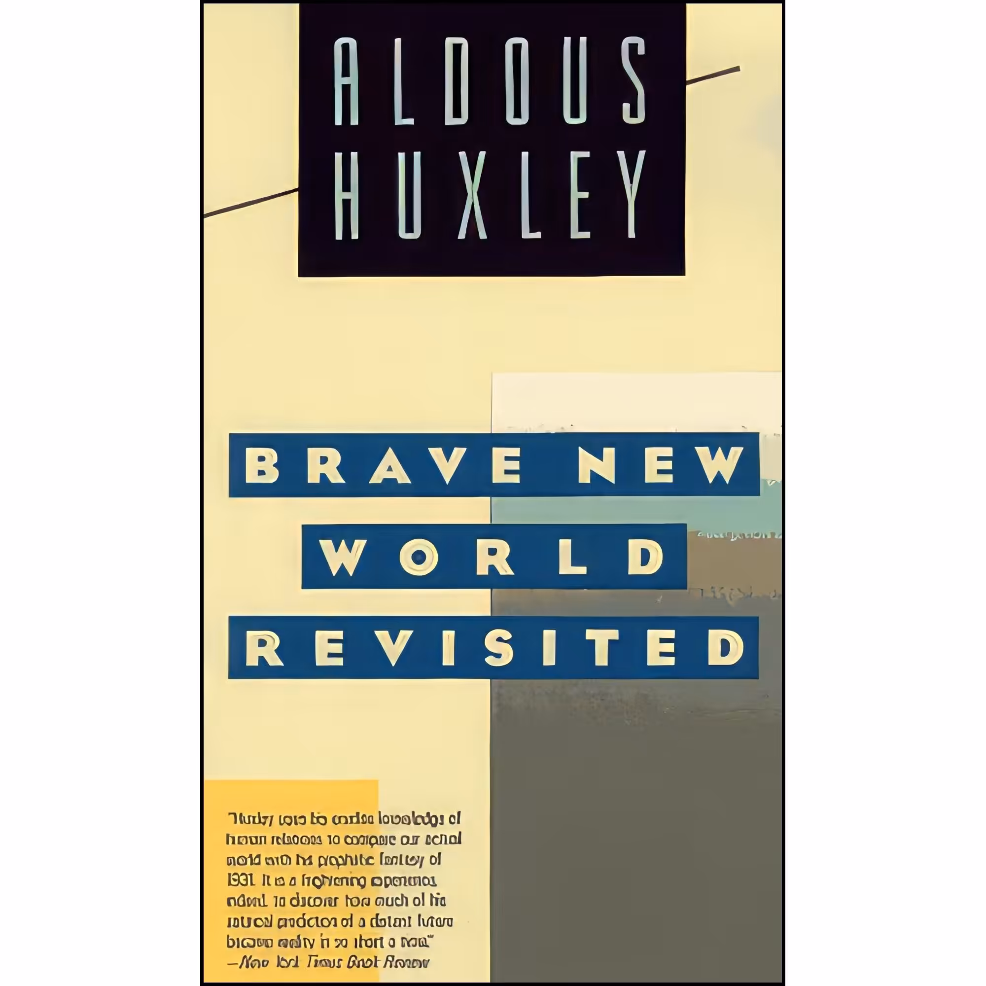 کتاب زبان اصلی Brave New World Revisited اثر Aldous Huxley