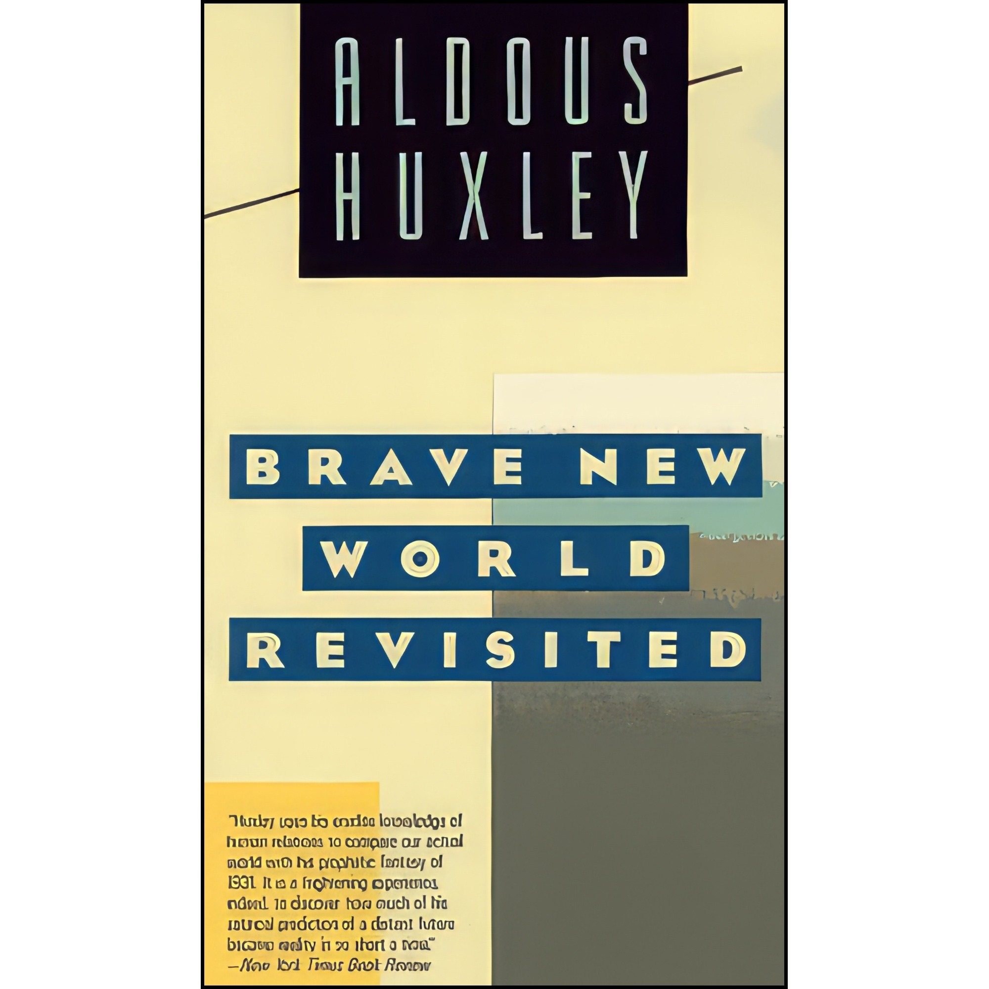 کتاب زبان اصلی Brave New World Revisited اثر Aldous Huxley