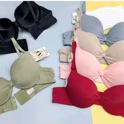 سوتین اسفنجی وسط گرهی فنردار وارداتی