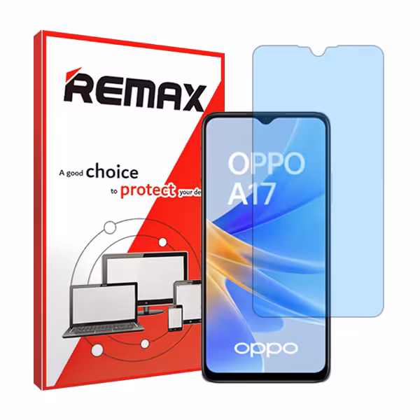 گلس اوپو A17 مدل هیدروژلی آنتی بلو برند ریمکس کد S