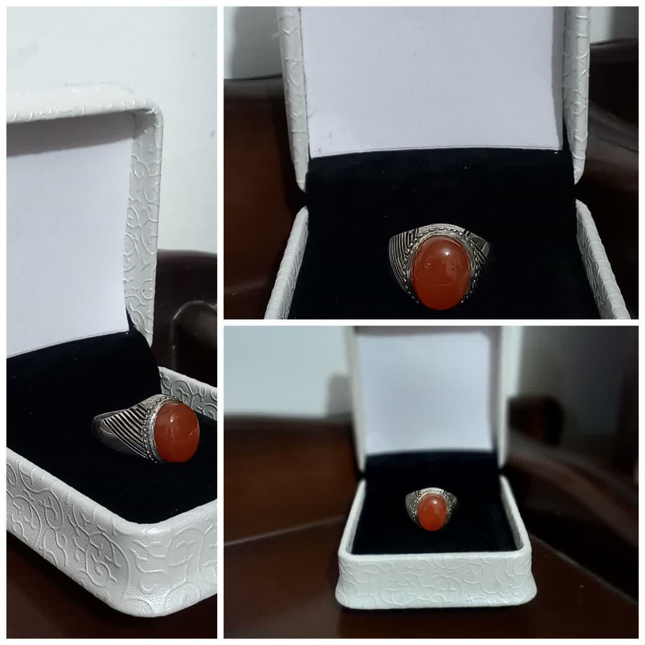 انگشتر عقیق نقره