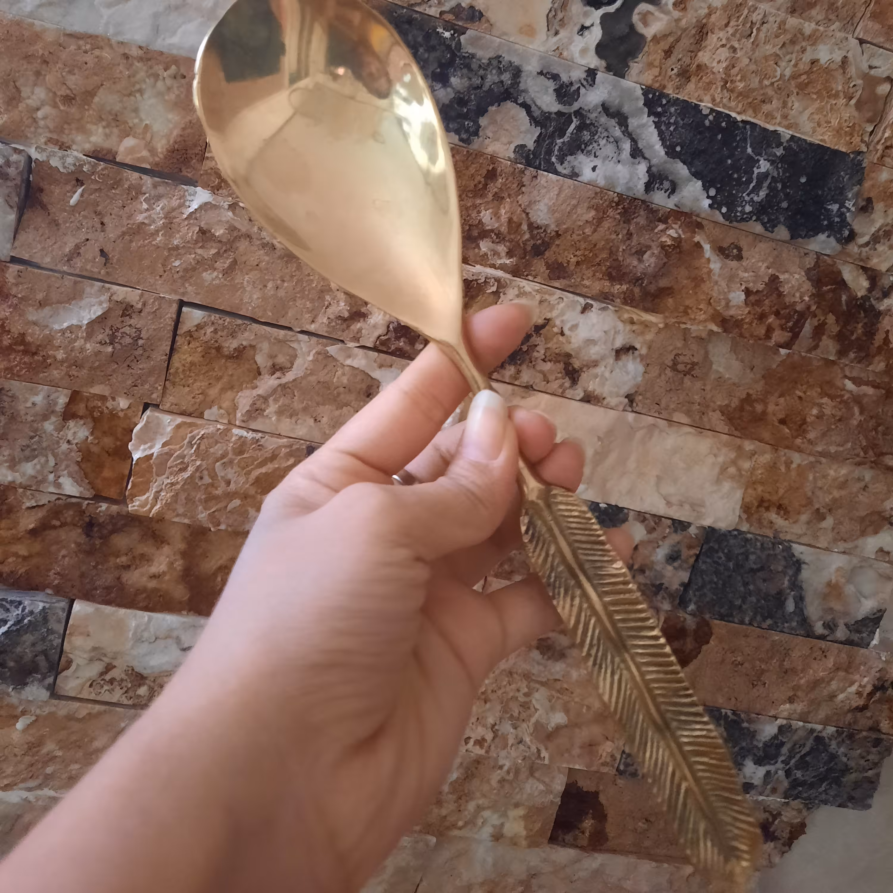 قاشق آجیل طرح پر