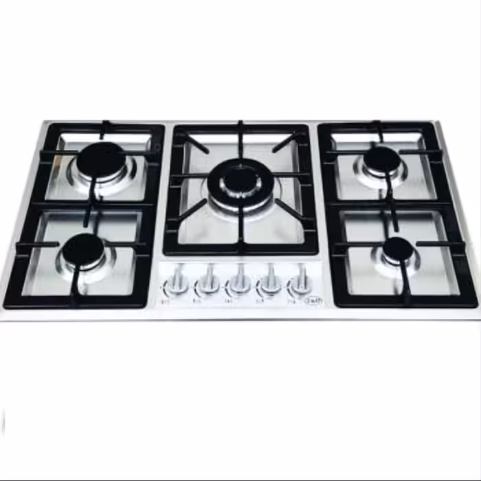 گاز استیل پنج شعله مدل چدن بوش بدون فندک و ترموکوپل