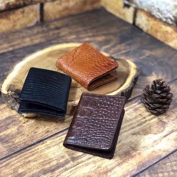 کیف کارت چرم گاوی