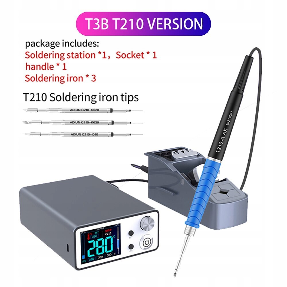 هویه T3B Soldering station T210- هویه دسته جی بی سی JC AIXUN