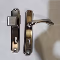 دستگیره پلاک آهنی آپارتمانی طرح استیل چپ