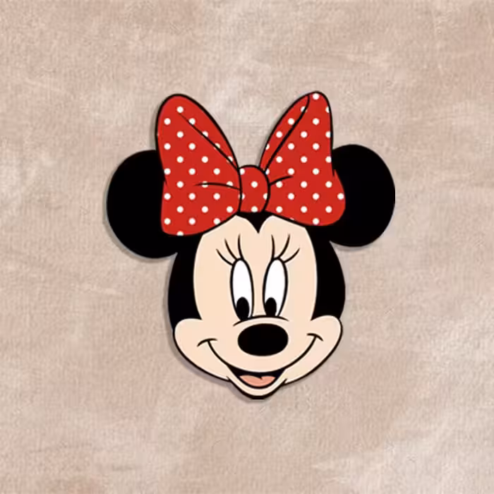 آینه جیبی چوبی فانتزی میکی موس 