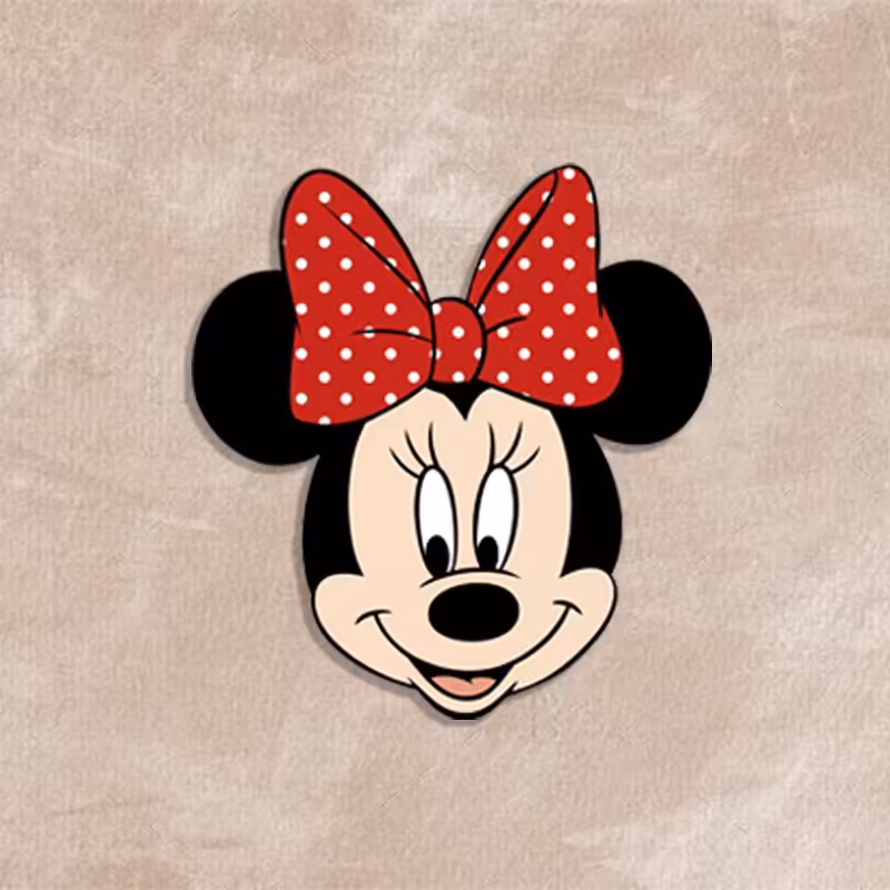 آینه جیبی چوبی فانتزی میکی موس 