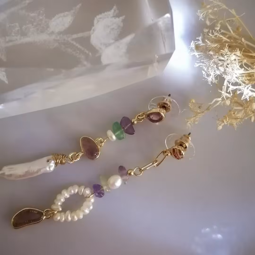 گوشواره میخی مروارید پرورشی