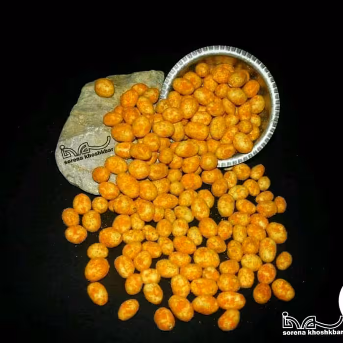 بادام زمینی روکشدار با طعم کچاپ در بسته بندی 200 گرمی 