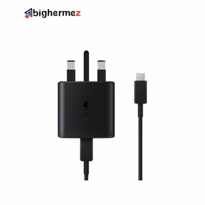 شارژر دیواری 45W PD سامسونگ به همراه کابل شارژ 2 سر TYPE-C مدل EP-TA845