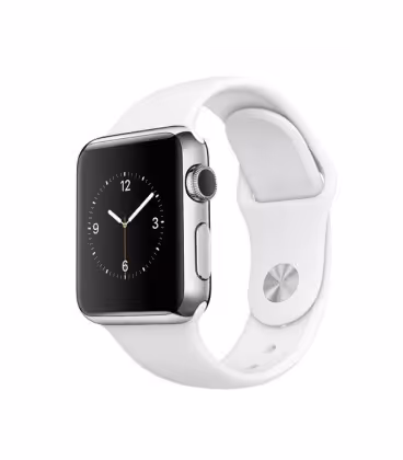 ساعت مچی هوشمند اپل واچ مدل 42mm Stainless Steel Case with White Sport Band