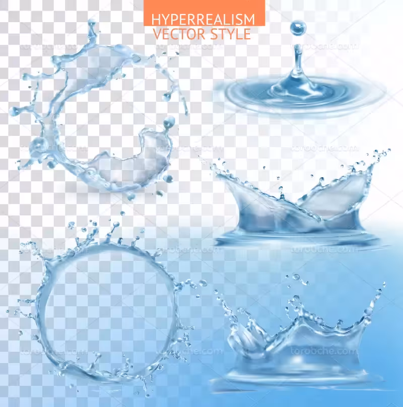 فایل وکتور اسپلش آب | گرافیک با طعم تربچه