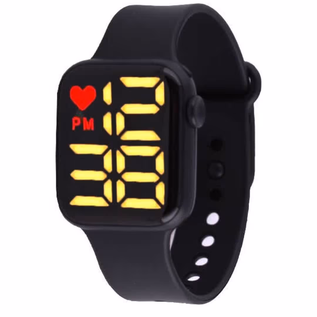 ساعت مچی دیجیتال مدل قلب رنگ مشکی 