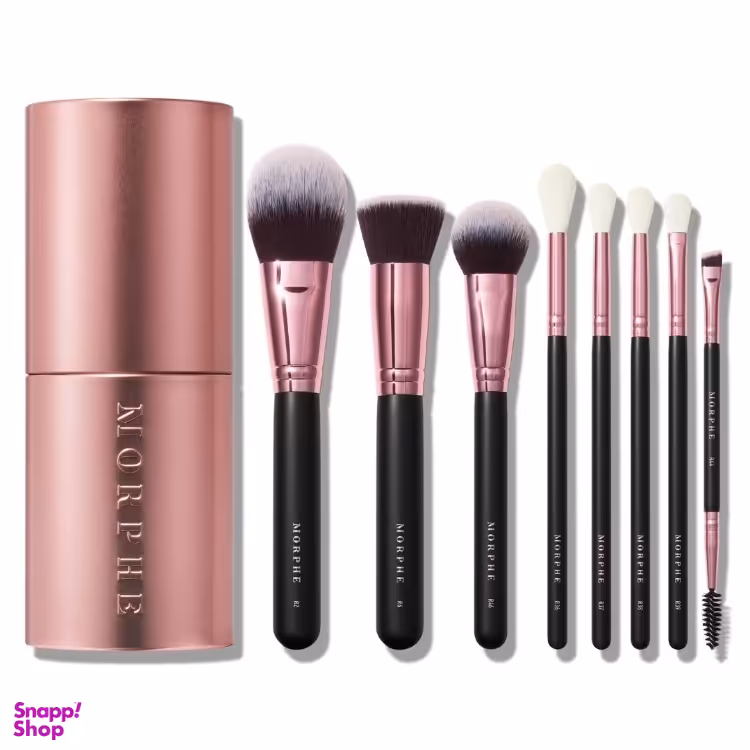 ست براش مورفی (Morphe) مدل فلش آف رز مجموعه 8 عددی