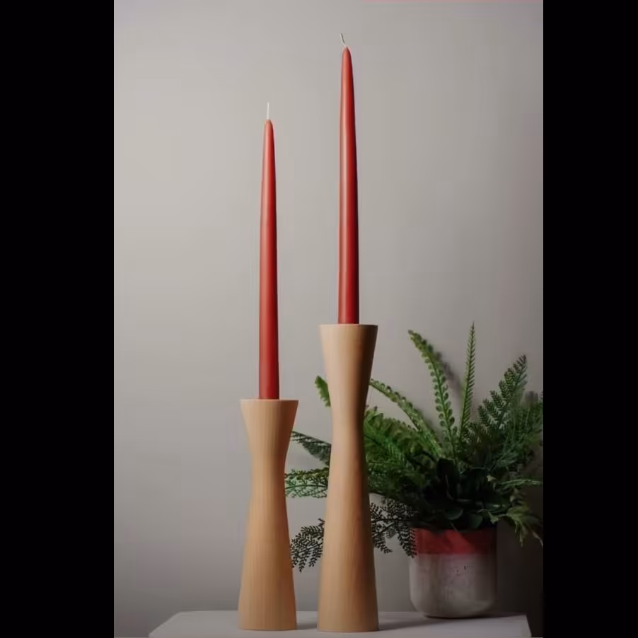 پایه جاشمعی اقتصادی خراطی ست 2تایی سفارشی (هزینه ارسال تیپاکس پسکرایه)