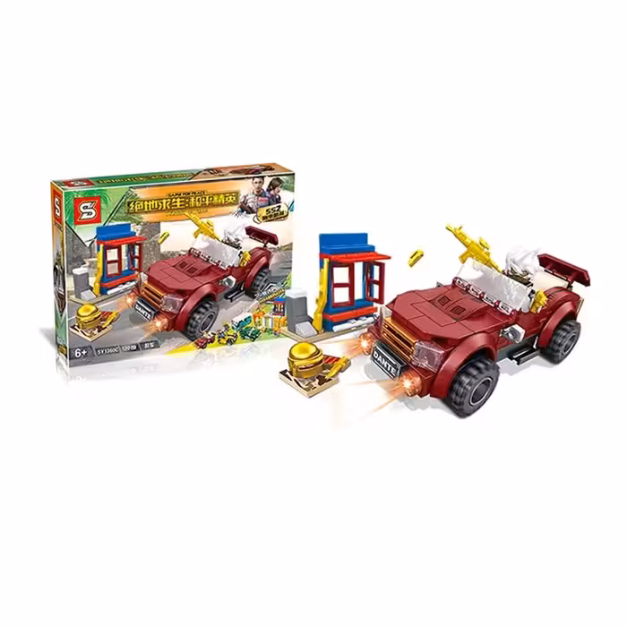 لگو جنگی با مینی فیگور و ماشین مدل 1360C