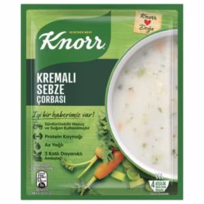 سوپ سبزیجات خامه ای کنور Knorr