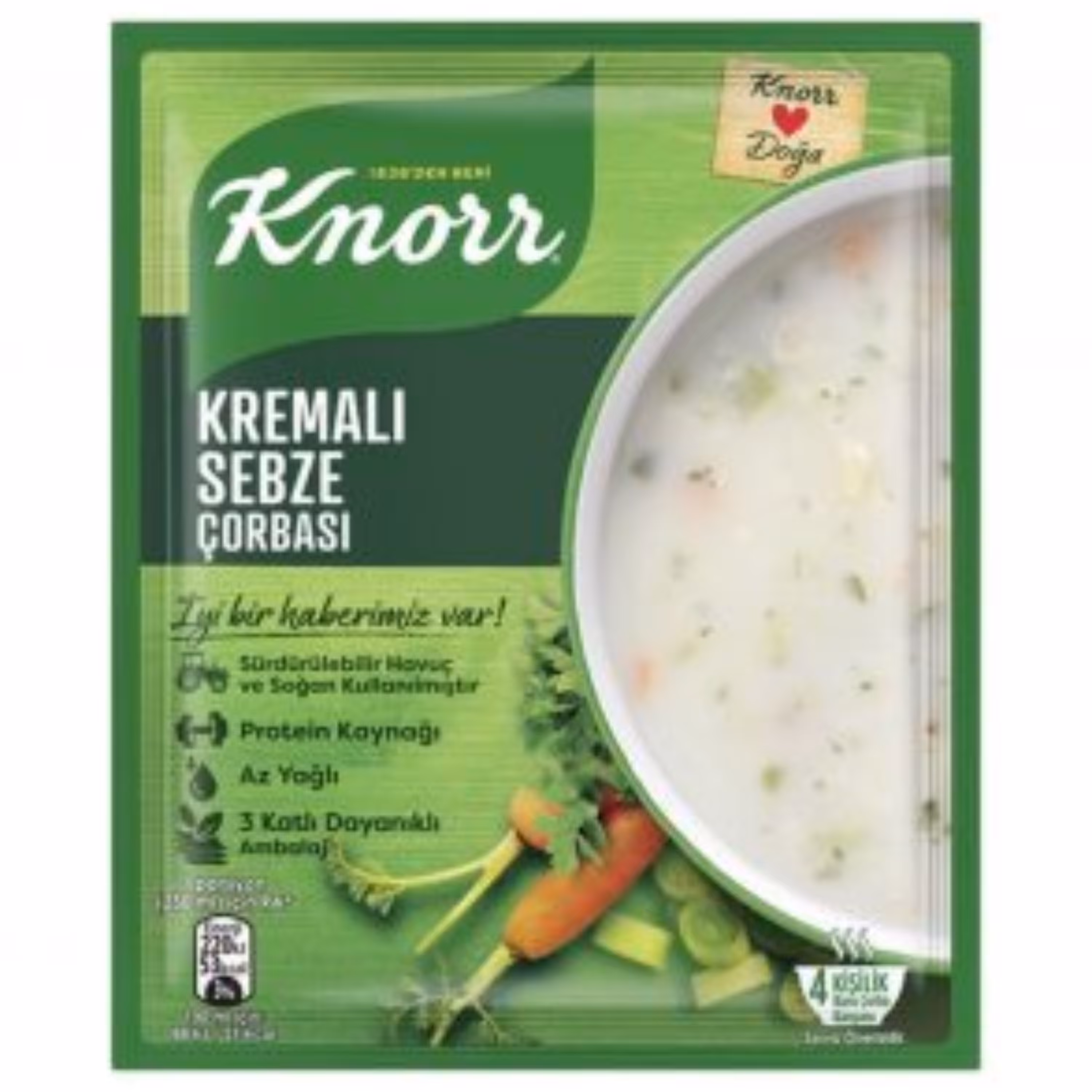 سوپ سبزیجات خامه ای کنور Knorr