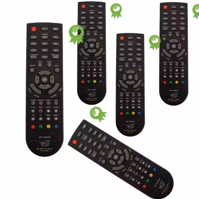 ریموت کنترل استارست مدل Starsat SRT440HD بسته پنج عددی فروش عمده الکتوبکا 382