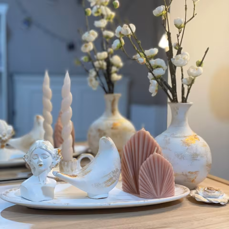 ست دکوری 5 تکه پتینه دست سازه  های مینو      