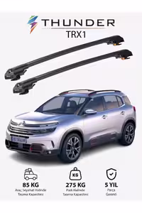 نوار محافظ خودرو مشکی CITROEN C5 AIRCROSS 2018 LATER TRX1 CARRIER قفل شده SEARFALL CABER BAR Thunder