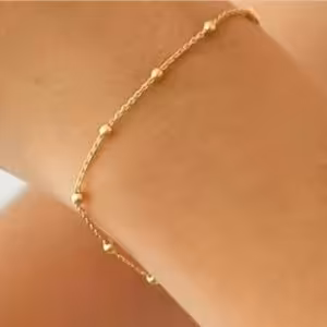 دستبند توپی ریز تمام استیل رنگ ثابت ضدحساسیت