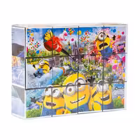 پازل مکعبی 6 وجهی 4در3 (12 تکه) با طرح شخصیت های کارتونی کد vfj312a