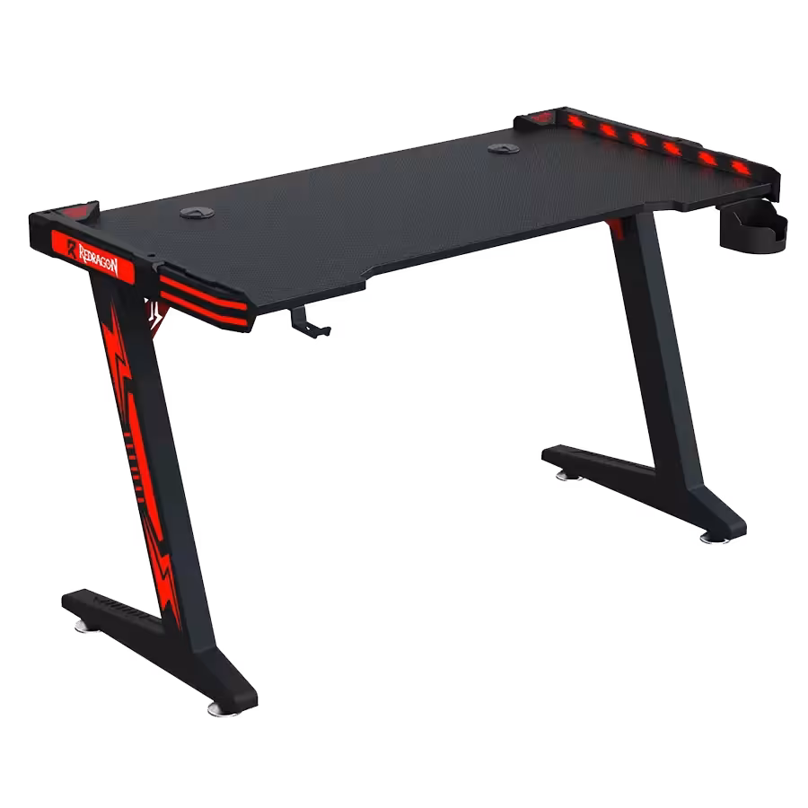 خرید میز گیمینگ ردراگون Redragon GD-3112R 140cm LED | فروشگاه گیمینگ تکاف
