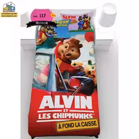 روتختی یک نفره گوزل سه بعدی آلوین و سنجاب ها مدل RSG117