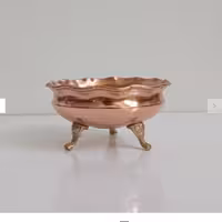 بستنی خوری مسی سه پایه برنجی جدیدنانو شده 

