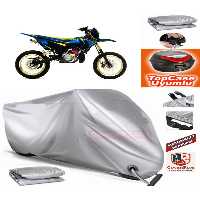 چادر موتورسیکلت خاکستری قفل سازگار با YAMAHA DT 80 BRANDA TOPCASE کیسه عقب MotoEn
