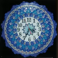 ساعت دیواری میناکاری دایره با قطر 35 سانتیمتر