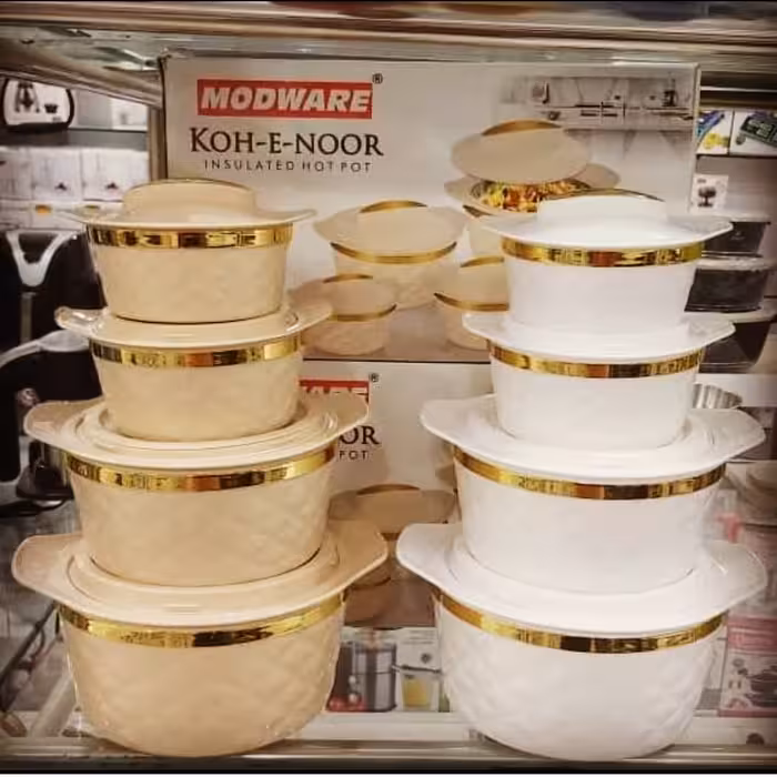 گرم نگهدارنده 8پارچ 
داخل استیل
جنس بیرونی پلاستیک فشرده 
مارک کوه نور