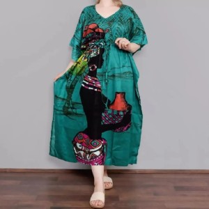 پانچ ماکسی طرح رخ(وارداتی) جنس پارچه نخی هند