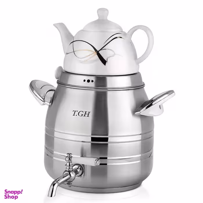 ست کتری و قوری قیطاسی TGH مدل آپادانا کد 7750 ظرفیت ۶ لیتر