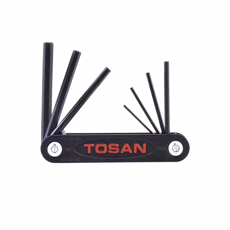 ست 7 عددی آچار آلن شش پر چاقویی توسن مدل T726-N2510