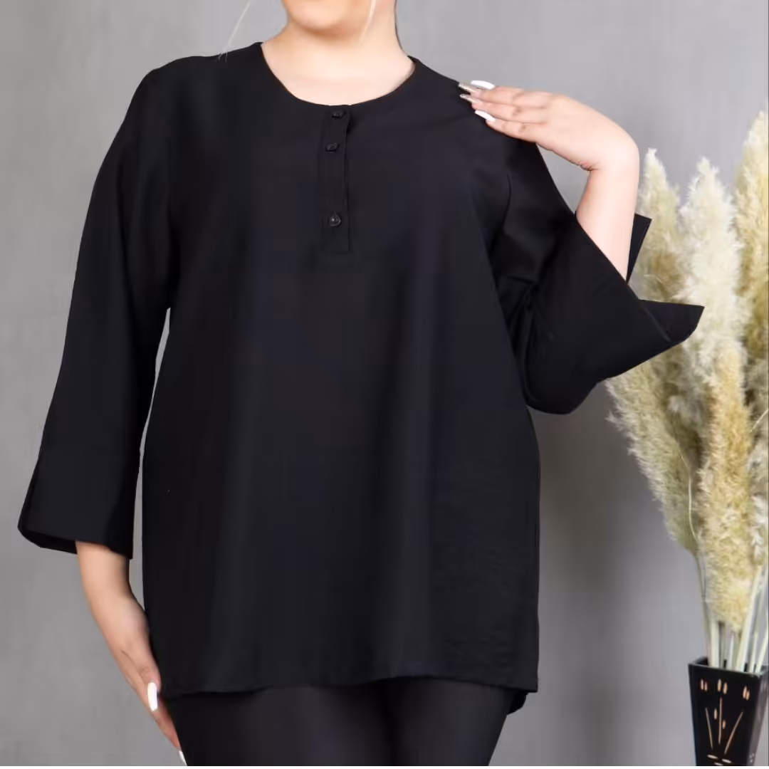 شومیز ابروبادی گرم بالا سایز 46 تا 50 قد 80