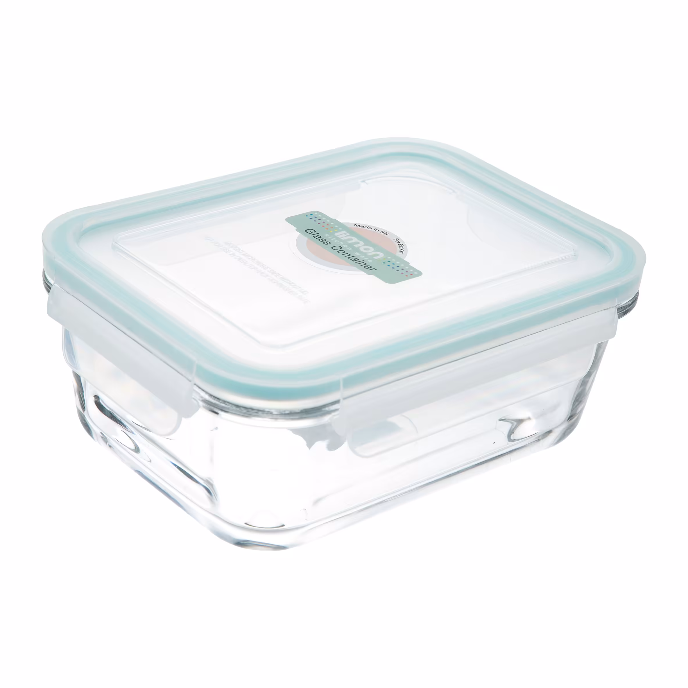 ظرف شیشه ای مستطیل دربدار لیمون 