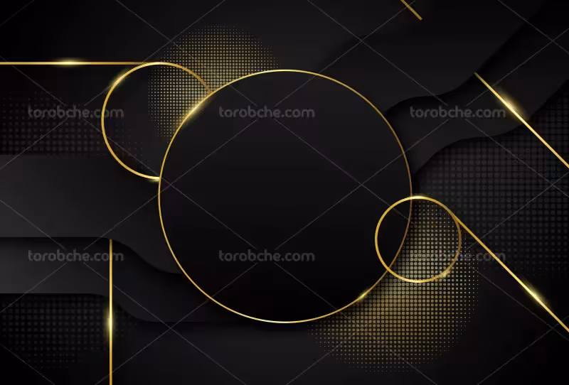 وکتور بک گراند طلایی و مشکی لوکس | گرافیک با طعم تربچه