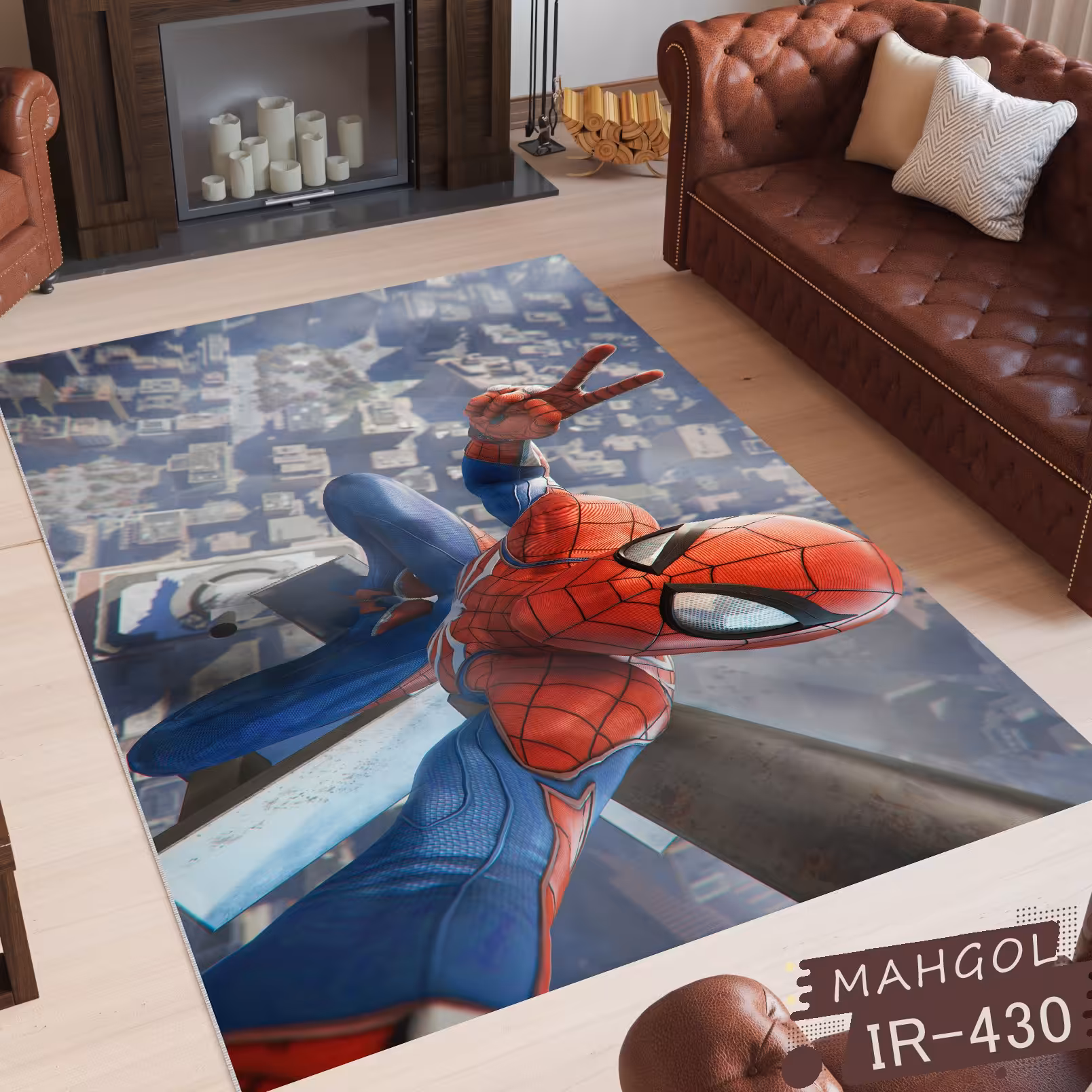 فرشینه طرح  اتاق کودک مخمل 4 متری پشت استپ چرمی کد 430 روحا باکیفیت و ضمانتی